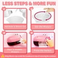 thumbnail image 4 of Bath Toys,Toddler Bath Bubble Machine with 12 Songs, Bathtime Shower Bath Wall Toy for Kids - Pink, 4 of 8