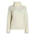 thumbnail image 4 of Sofia Jeans Women's Cozy Shine Sweater with Long Sleeves, Mid-weight, Sizes XS-XXXL, 4 of 6