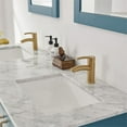 thumbnail image 5 of Sutton 60" Carrara White Marble Countertop Double Vanity w/o Mirror Royal Green, 5 of 9