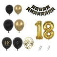thumbnail image 1 of Set De Globos Para Arco De Cumpleaños Negro Y Dorado, Decoración Para Fiesta De 18 Cumpleaños, Set De Globos, 1 of 7