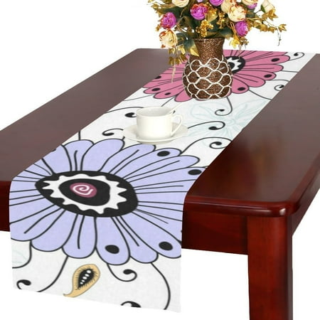 

MYPOP Color Flowers Table Runner 16x72 inches