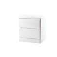 thumbnail image 1 of Commode de Nuit 2 Tiroirs MSW Motif SK (Blanc), 1 of 5