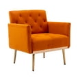 thumbnail image 2 of Accent Chair, Leisure Single Sofa with Rose Golden Feet, 2 of 7