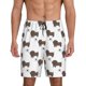 thumbnail image 1 of Balery Dachshund Dog Pantalones cortos de pijama de punto de algodón para hombre con cinturilla y bolsillos-X-Large, 1 of 6