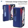 thumbnail image 6 of Decase for Samsung Galaxy Z Fold 4 Case, Hybrid PU Leather Hard PC with Metal Stand, Ultra-Thin Anti-Scratch Shook-Proof for Galaxy Z Fold 4  Folding With Screen Protector Cover Case, Blue, 6 of 7