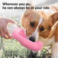 thumbnail image 4 of Vaso de agua para perros plegable, sin BPA, para senderismo y viajes, con polvo de flor de cerezo, 4 of 5