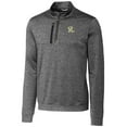thumbnail image 2 of Men's Cutter & Buck  Gray Frisco RoughRiders Stealth Heathered Quarter-Zip Top, 2 of 3