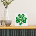 thumbnail image 4 of Zomyto 5"x5" St. Patrick Day Decor - Happy St. Patrick Day Wood Box Sign St Patrick Day Wood Block Sign Desk, 4 of 6
