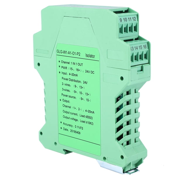 Aislador De Señal De Corriente CC, 4-20 MA A 0-5 V 0-10 V 4-20 MA Con Alta Precisión, Bajo Consumo De Energía 1 W Para Equipos Industriales, Dispositivos