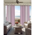 thumbnail image 4 of Pink Striped Blackout Curtains 45 Inches Long for Bedroom, Luxurious White Stripes Modern Abstract Art Thermal Insulated Room Darkening Black Out Window Curtain Panels Grommet Drapes for Living Room, 4 of 8