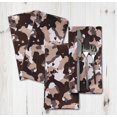 thumbnail image 2 of S4Sassy Brown Two Tone With White Camouflage Printed Dinner Party Table Napkins Cloth Cotton Dinner Cocktail Napkins, 2 of 6