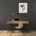 thumbnail image 3 of Boho Hue Studio 26x31 White Modern Wood Framed Museum Art Print Titled - Red Peony, 3 of 4