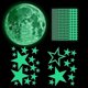 thumbnail image 2 of 435pcs Glow In The Dark Luminous Stars & Moon Wall Stickers Decal, Waterproof Vinyl Material Wall Ceiling Decal, 2 of 5
