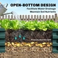 thumbnail image 5 of Outsunny 4' x 4' x 1' Galvanized Raised Garden Bed, Planter Raised Bed with Steel Frame for Vegetables, Flowers, Plants and Herbs, Green, 5 of 9