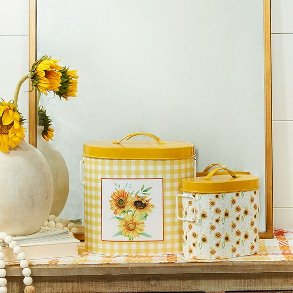 Sunflowers Make Me Happy - LED Candle Wreath