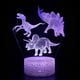 thumbnail image 1 of Juguetes de dinosaurio para niños, luz nocturna de ilusión 3D de dinosaurio con 3 patrones, juguetes dinámicos que cambian de color para niños y niñas, 1 of 1