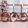 thumbnail image 2 of Colgante de guirnalda de ratán guirnalda de navidad, anillo de alce de muñeco de nieve de Santa, colgante para árbol de navidad, casa, fiesta, jardín, puerta delantera, guirnalda de muñeco de nieve, 1 Feliz Sencillez, 2 of 5