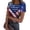 Blue, variant on Women's 250th Anniversary USA Shirt 4th of July Shirts America 250 Merchandise Multicolor Patriotic Graphic Crew Neck Tee Independence Day Top