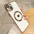 thumbnail image 2 of Designed Case for iPhone 15 Plus Case Magnetic Built-in Camera Lens Protector Shockproof Slim Silicone Magnetic Phone Case for iPhone 15 Plus 6.7" - White, 2 of 7