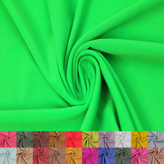 60" ITY Jersey Knit Fabric, 4-Way Stretch, Anti-Wrinkle, Polyester Spandex Blend – by the Yard