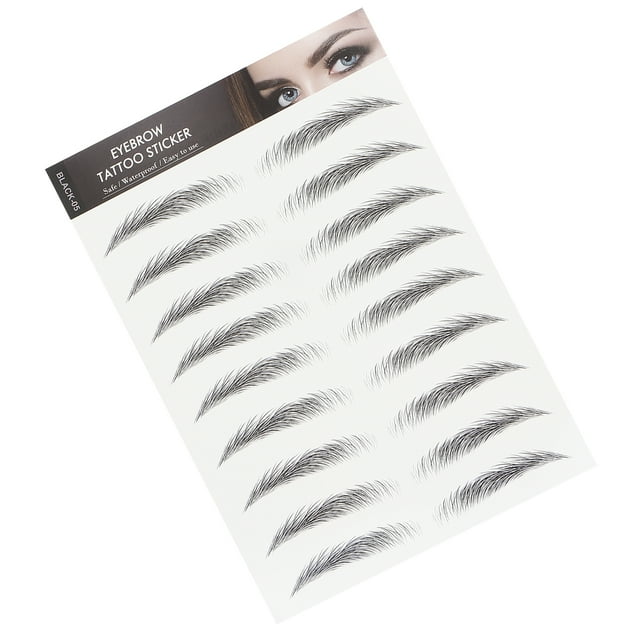 Eyebrow Sticker Eyebrow Transfer Sticker Waterproof Eyebrow Sticker Makeup Eyebrow Sticker Long Lasting Eyebrow Transfers Sticker Household Portable Women Eyebrow Sticker