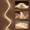 thumbnail image 2 of AC 110V COB LED Strip Lights Outdoor Waterproof 65.6ft 3000K Warm White   200W CRI 90+ IP65 Flexible Cuttable for Bedroom Garden Commercial House, 2 of 7