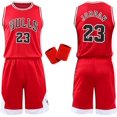 thumbnail image 1 of Basketball jerseys, kids basketball clothes, kids basketball vest and kids basketball shorts Red, No.24 sleeveless basketball jersey for kids Adult，L, 1 of 5