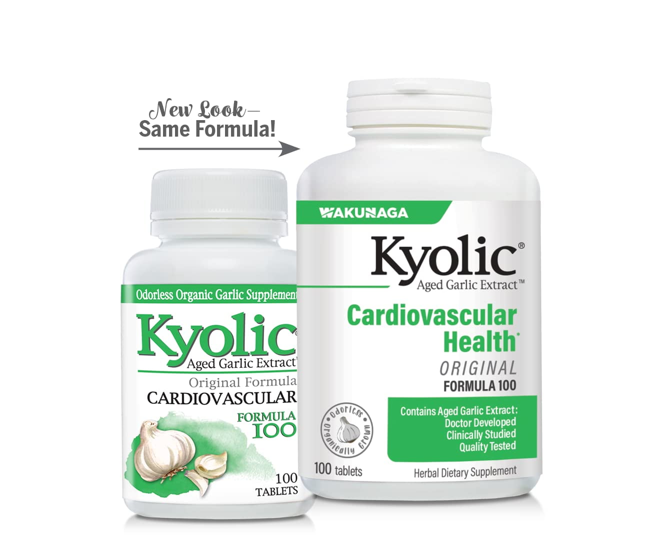 Kyolic Aged Garlic Extract Formula 102, Cleanse & Digestion*, Ginger and Enzyme Complex, 100 Vegetarian Tablets