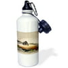 3dRose Vintage 1895 Bear Painting by Winslow Home Bear and Canoe, Sports Water Bottle, 21oz