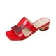 thumbnail image 1 of Amzcrzy Zapatos de mujer,Zapatos de mujer,Zapatillas de mujer, Sandalias informales con punta abierta y estampado de serpiente para mujer, zapatos de tacón grueso de verano Sandalias Mujer Zapatillas, 1 of 6