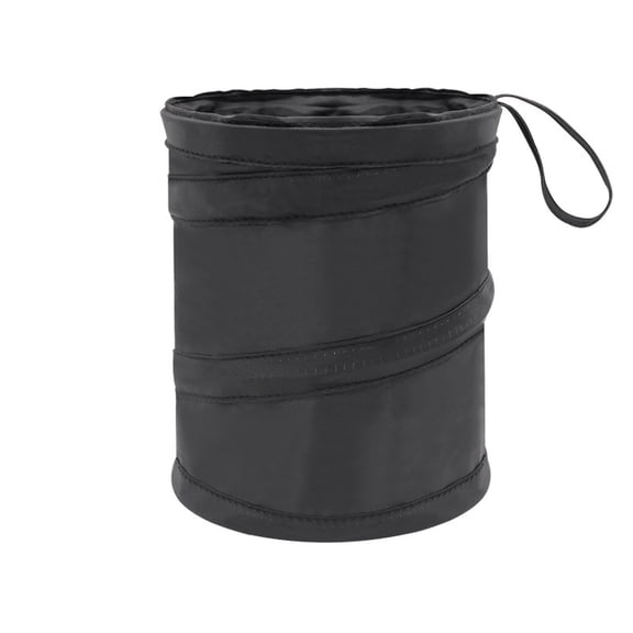 Double Layer Oxford Cloth Car Trash Can - Foldable Round Garbage Bin for Car, Waterproof Portable for Car Travel, Durable & Easy to Clean