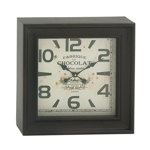 Classy Square Shaped Metal Wall Clock