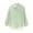 503_Green, variant on Long Sleeve T Shirt Women Chiffon Lapel Single Breasted Loose Long Sleeve Trendy Tops