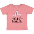 thumbnail image 3 of Inktastic Llama Aunt Loves Me Girls Girls Baby T-Shirt, 3 of 5