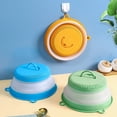 thumbnail image 1 of Lubelski Couvercle Alimentaire Qualité Alimentaire Sans BPA Trou Fin Pliable Poignée Portable Anti-Huile Multi-Usage Couvercle Pliant pour Micro-Ondes pour Cuisine, 1 of 7