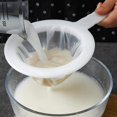thumbnail image 1 of 400 mesh Colador de malla de nailon ultrafino para cocina, cuchara de filtro de tamiz de plástico para leche de soja, café, leche, yogur y zumo, 1 of 5