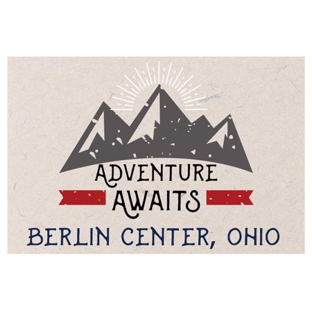 

Berlin Center Ohio Souvenir 2x3 Inch Fridge Magnet Adventure Awaits Design