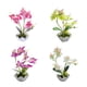 thumbnail image 4 of Planta falsa Moyic de tela ABS decoración hogar maceta artificial color morado, 4 of 6