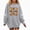 Gray, variant on DJDLJWCJ Girls Halloween Fleece Sweatshirt Long Sleeve Crew Neck Oversized Graphic Pullover Kids Fall Casual Halloween Sweatshirts Pink Size 13