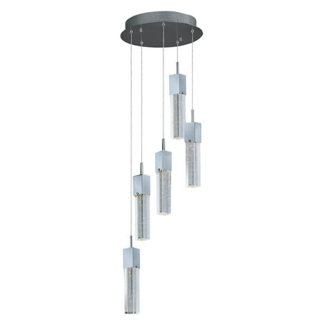 - ET2 Fizz III E22765 5-Light LED Pendant Polished Chrome