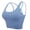 Blue, variant on Women’s Sports Bra Wirefree Padded Medium Support Yoga Bras Gym Running Workout Tank Tops