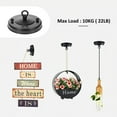 thumbnail image 3 of Ceiling Plate Ceiling Mount Light Plate Lamp Base Pendant Lighting Accessory (Closed Hook Style), 3 of 8