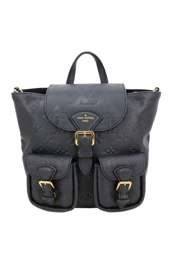 Pre-Owned Louis Vuitton Backup Monogram Empreinte Leather Backpack Black