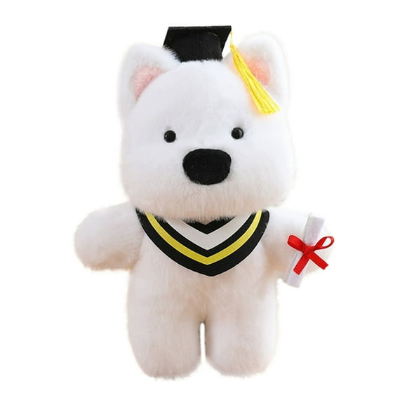 Graduation Season Doctor Puppy Toy for Kids Adorable Cartoon Dog in Graduation Theme Indoor Use Collectible