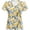 Yellow, variant on Womens Summer Short Sleeve Tops Floral Print Crew Neck Fashion Y2K T Shirts Loose Fit Basic Casual Tees