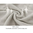 thumbnail image 4 of Toalla con capucha para niños pequeños de vaca marrón para baño y playa, adecuada para bebés, 100% algodón absorbente suave con capucha de cara de animal, 35 x 35 pulgadas, tamaño grande brillar vestir, 4 of 5