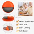 thumbnail image 2 of Decorative Pill Box Cute Size for Purse Locking Small Daily Case (Orange, 3), 2 of 7