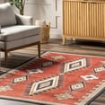 thumbnail image 6 of nuLOOM Elora Southwestern Machine Washable Area Rug, 7' x 9', Red, 6 of 9