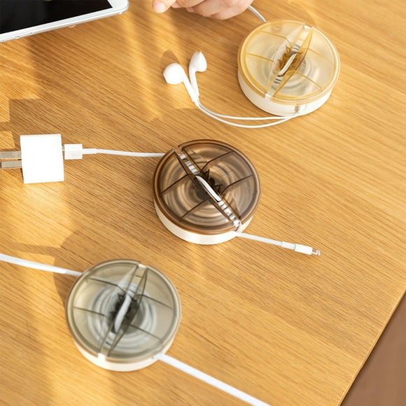 Fiudx Organizador de Cables de Datos, Diseño Compacto y Portátil, Solución Eficiente para El Almacenamiento de Cables, Evita Enredos, Uso En Oficina y Hogar, Práctico para Cargadores y Auriculares, T