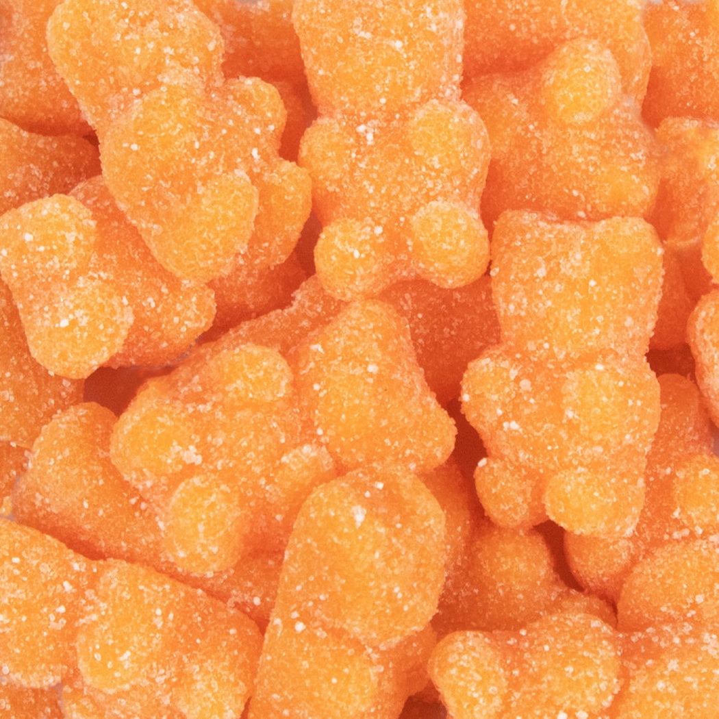 2.2 lb Orange Gummy Bears Tangerine Sugar Coated (Approximately 220 Pcs)